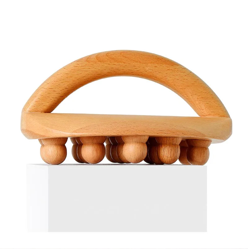 Wooden Waist Leg Body Massager