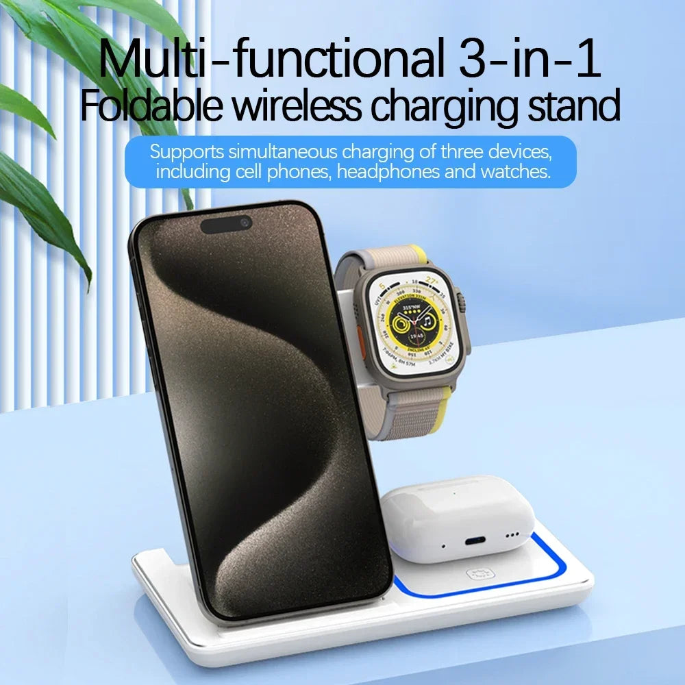 LED 3 in 1 Charger Stand