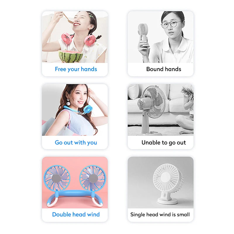 Neckband USB Portable Cold Fan