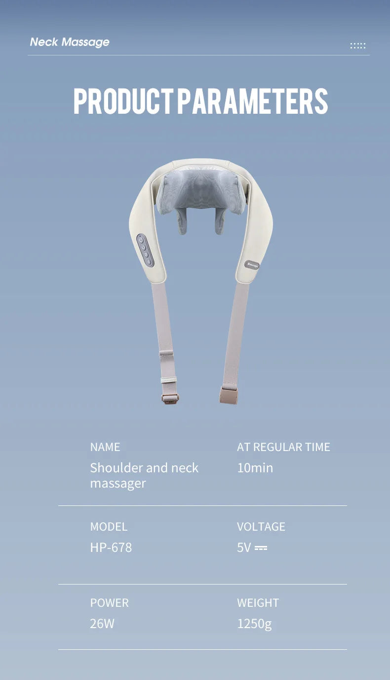 Wireless Neck And Shoulder Massager