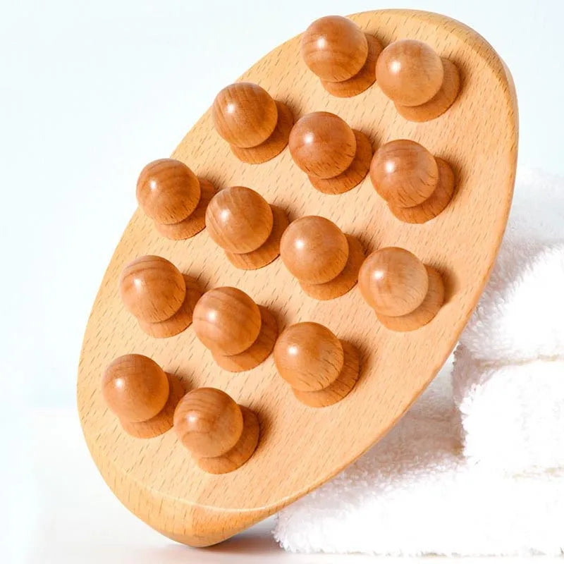 Wooden Waist Leg Body Massager