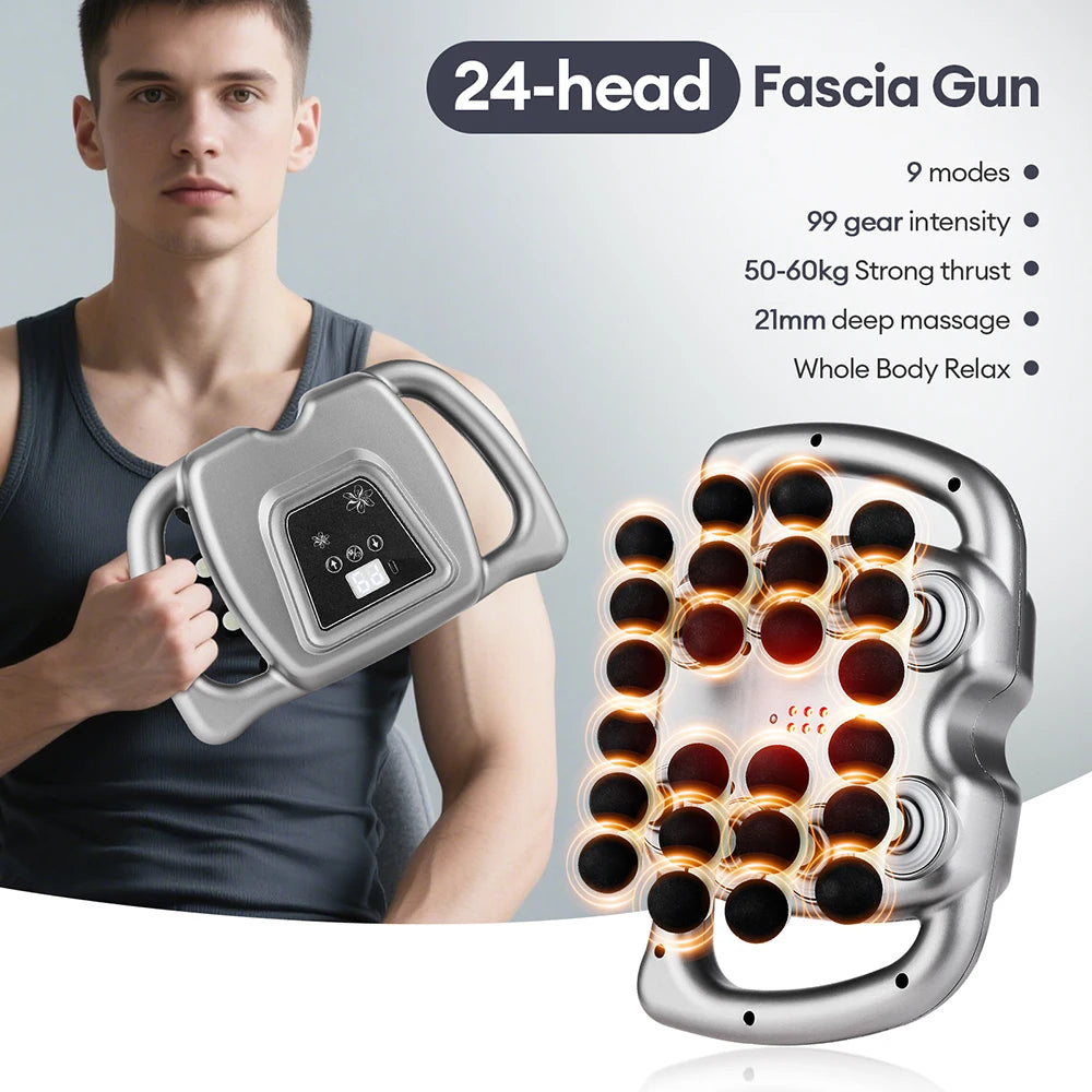24-Head Body Massage Gun