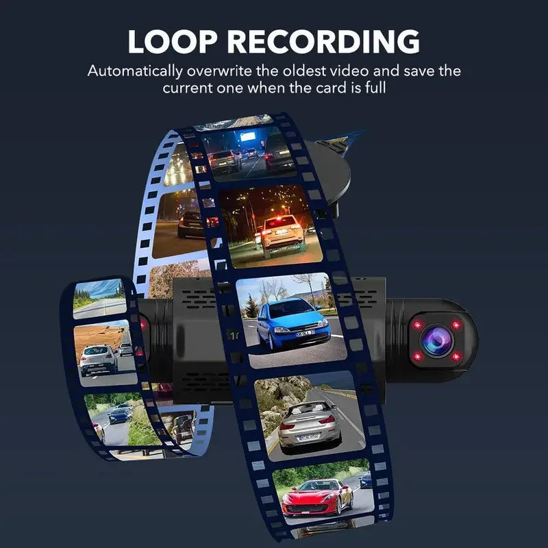 4 Channel Black Box Driving Camera