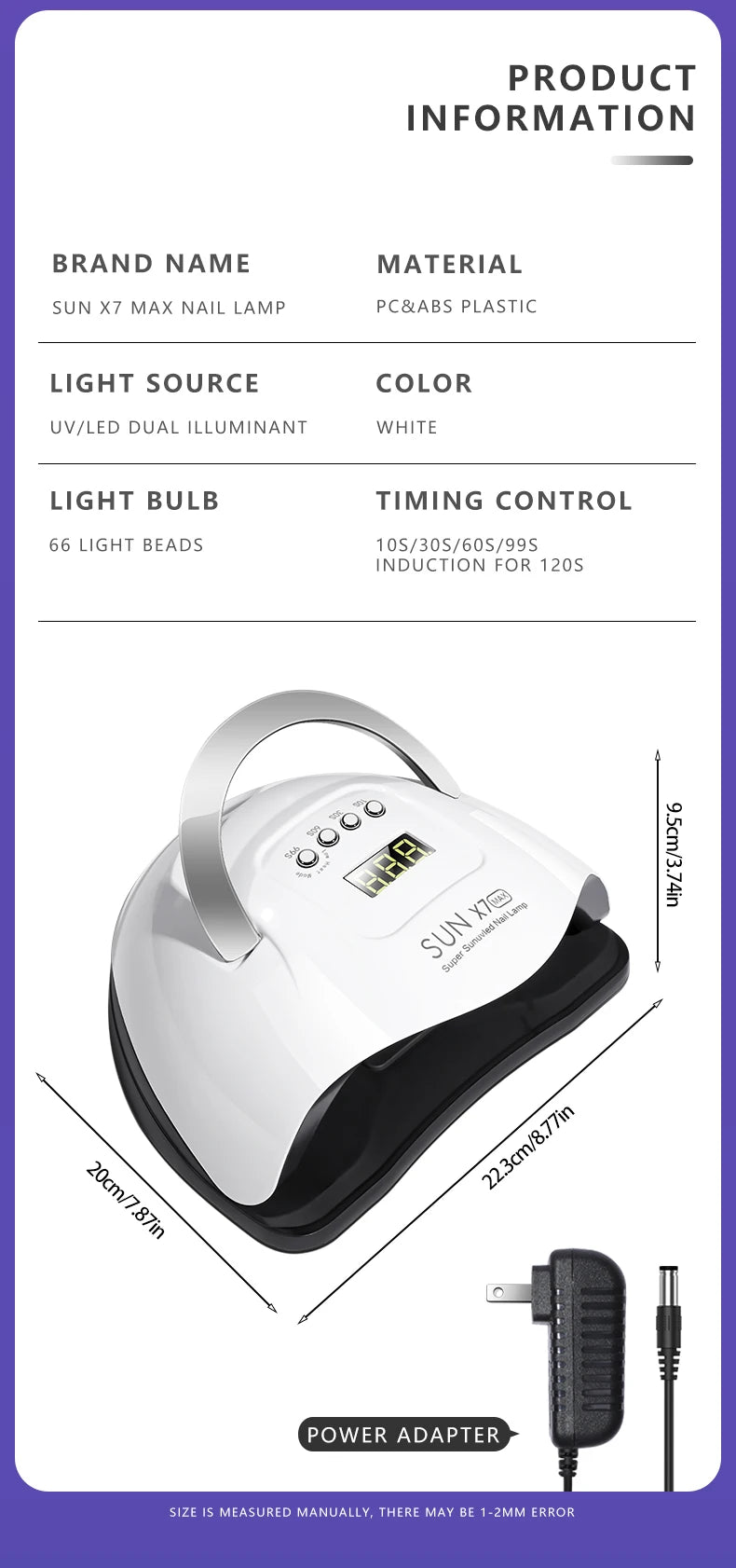 UV Nail Dryer For All Nail Gel Polish