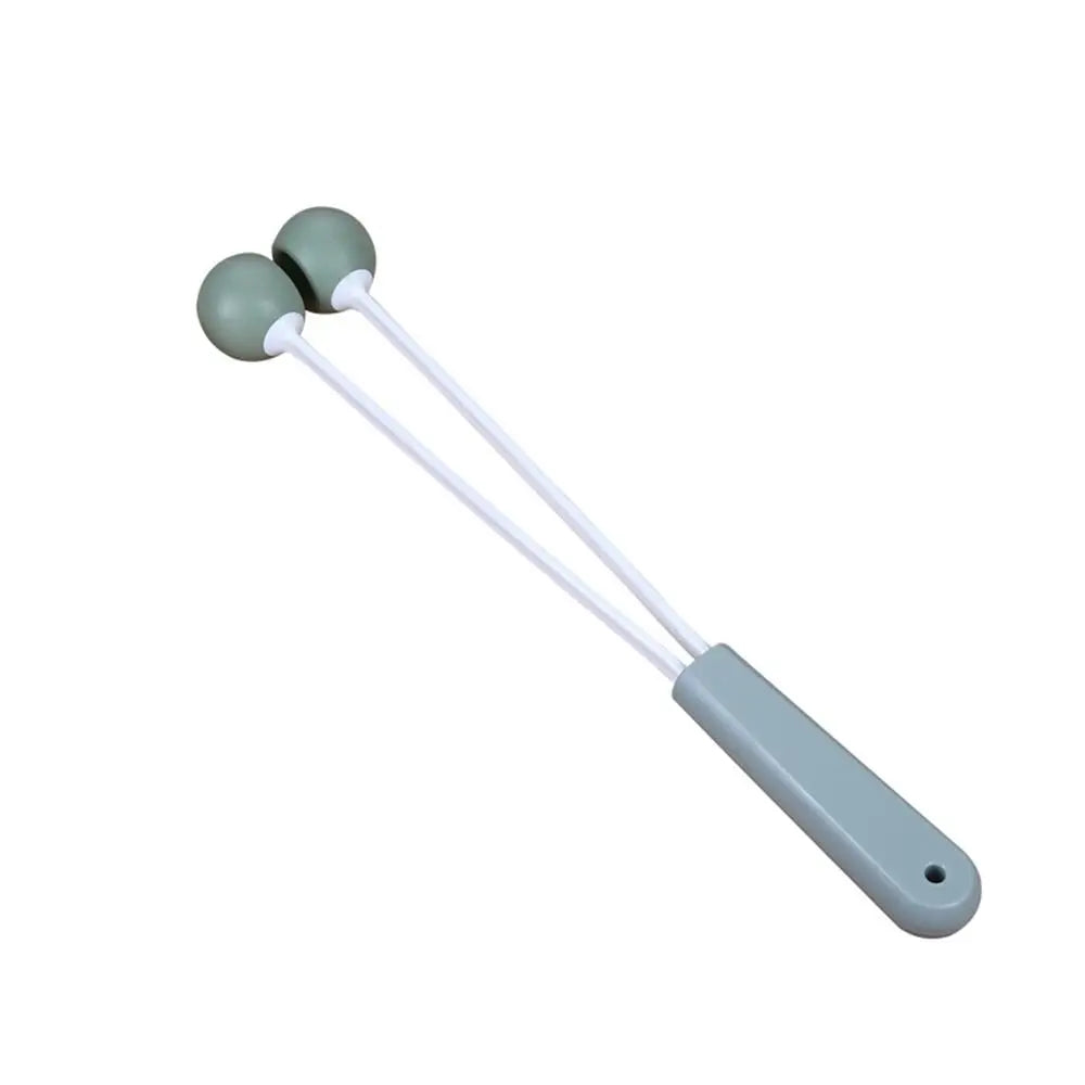 Portable Massage Double Ball Hammer Knock Back Neck Relaxation Muscle Hand-held Massage Stick Relief Stress Waist Legs