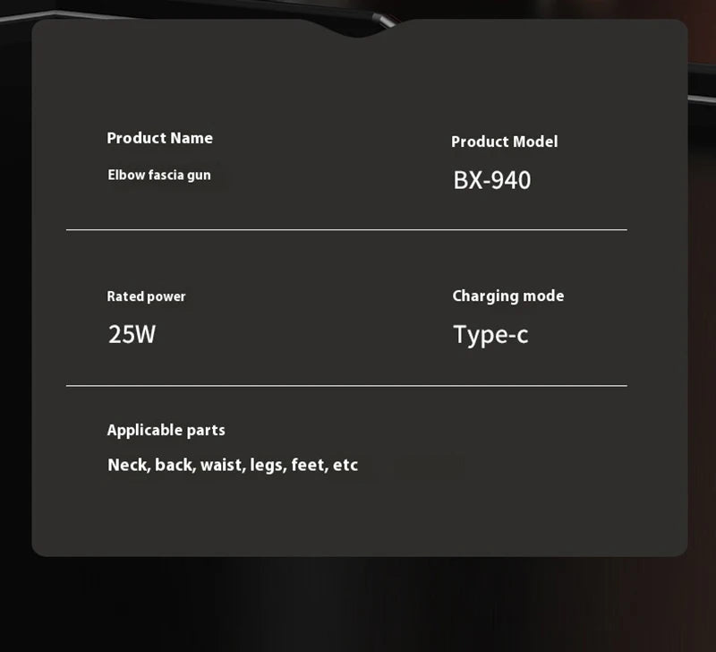 U-Shaped Body Massager Fascia Gun