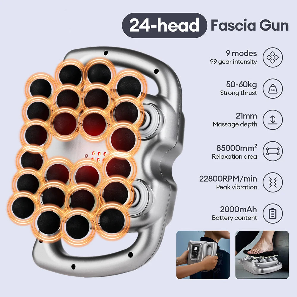24-Head Body Massage Gun