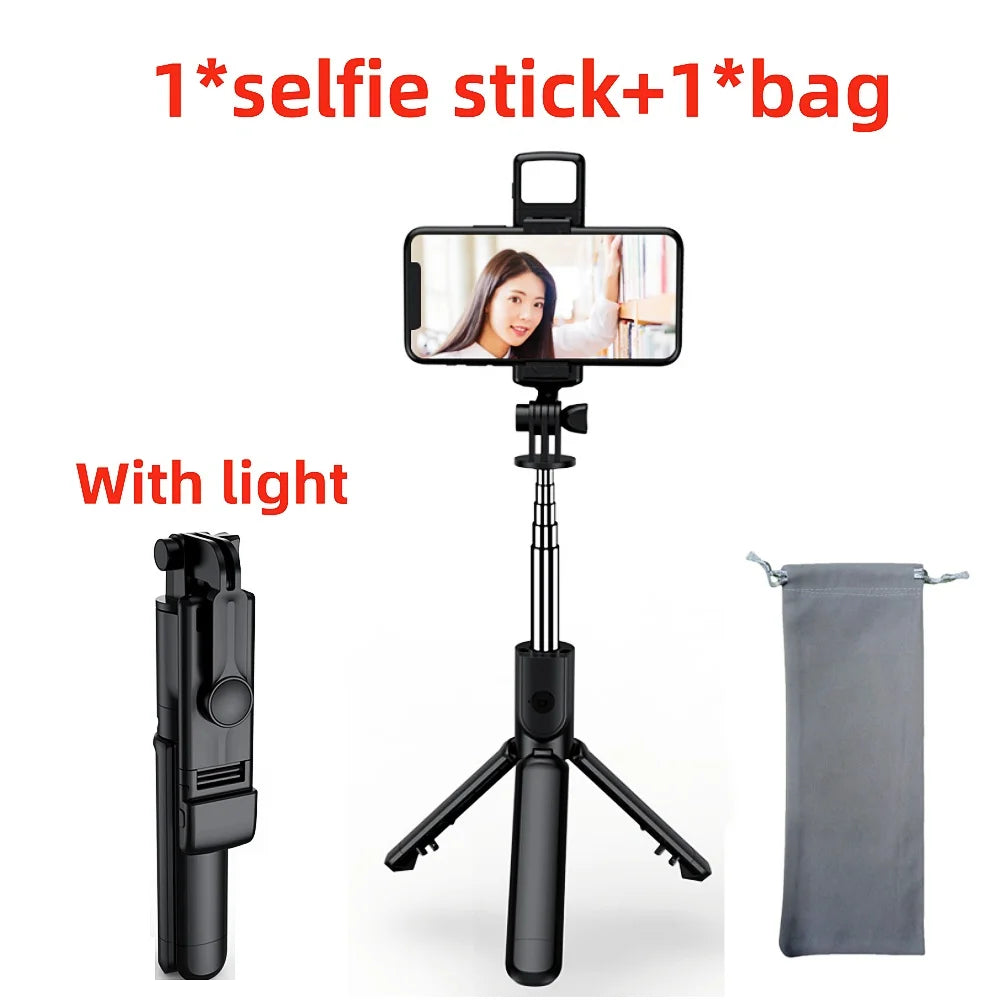 Bluetooth Selfie Stick Tripod Desktop Stand