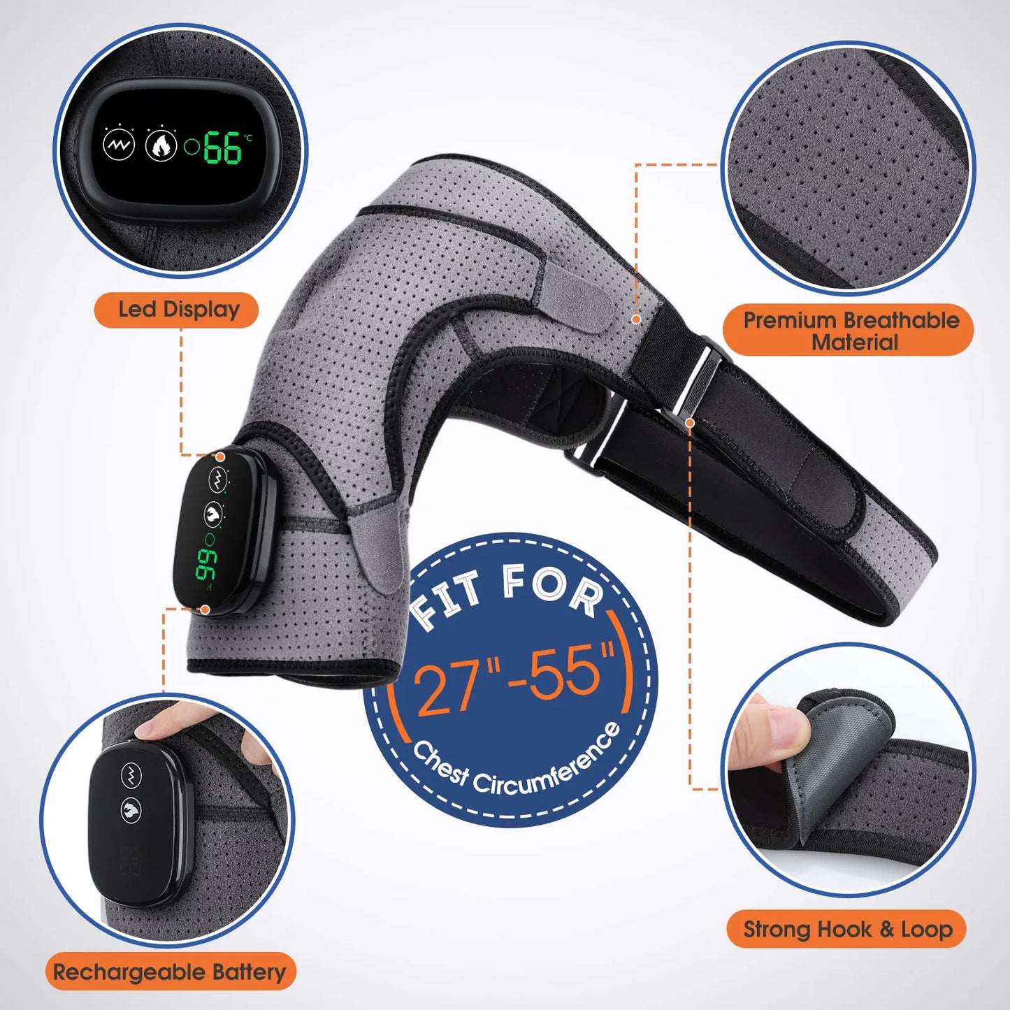 LED Electric Heating Shoulder Brace