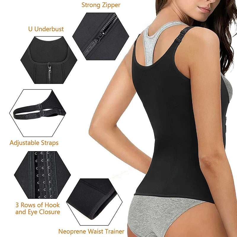 Women's  Zipper Shapewear Slimming Belt