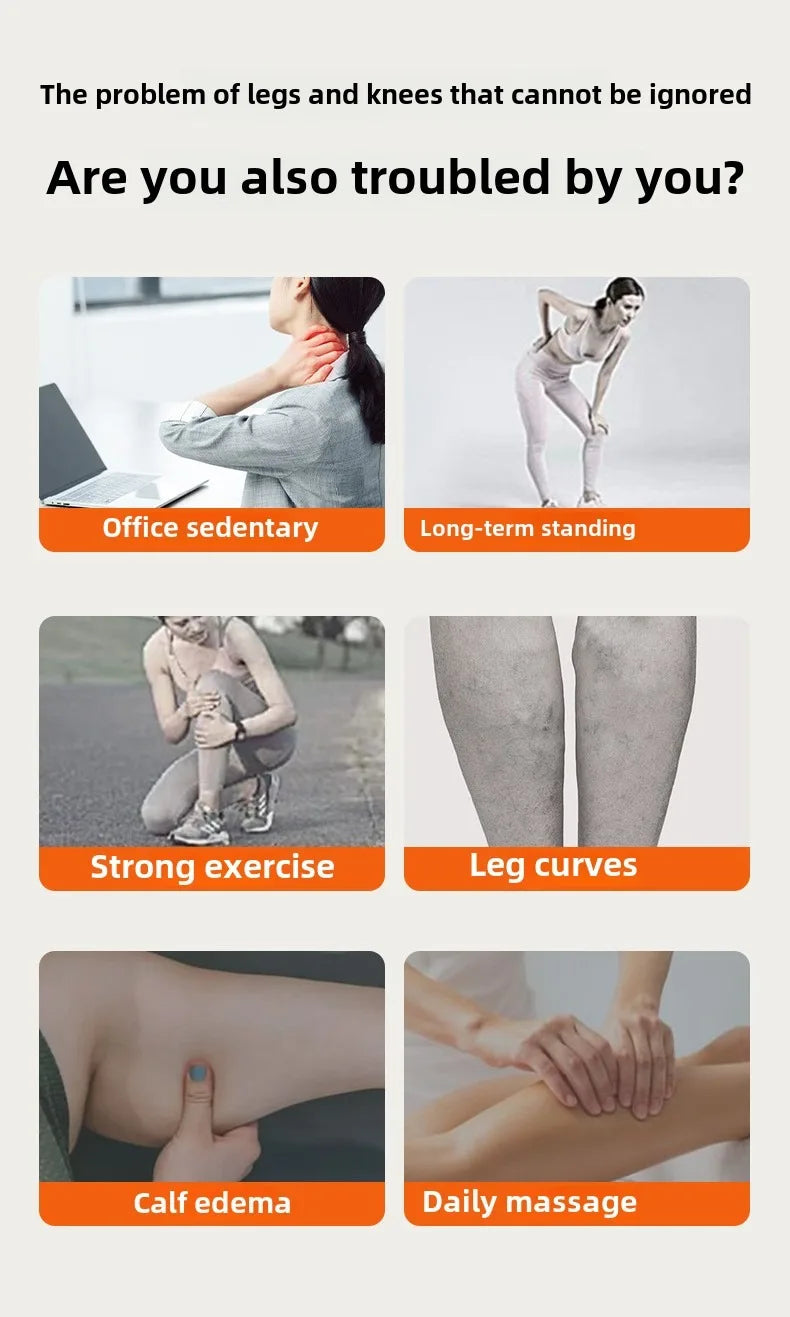 Jinkairui Electric Leg & Foot Massager with Air Compression and Kneading – Calf Relaxation with Remote Control