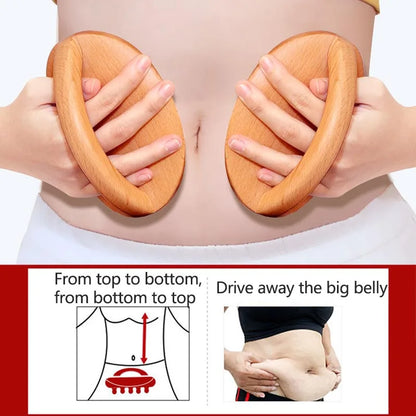 Wooden Waist Leg Body Massager