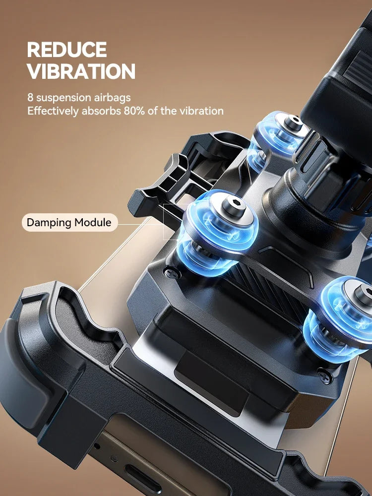 Joyroom Motorcycle Phone Holder Anti Vibration Phone Mount for Motorcycle Handlebar Bike Phone Mount for iPhone for 4.7-7” Phone