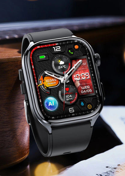 2025 New Accurate ECG Smart Watch Heart Health Analysis Blood analysis Blood Lipid Blood Pressure BT call Smart Watches For Men