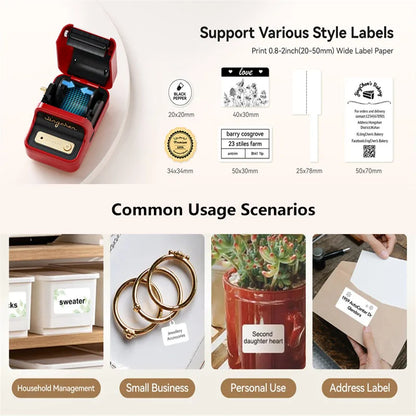 Wireless Mini Thermal Label Printer