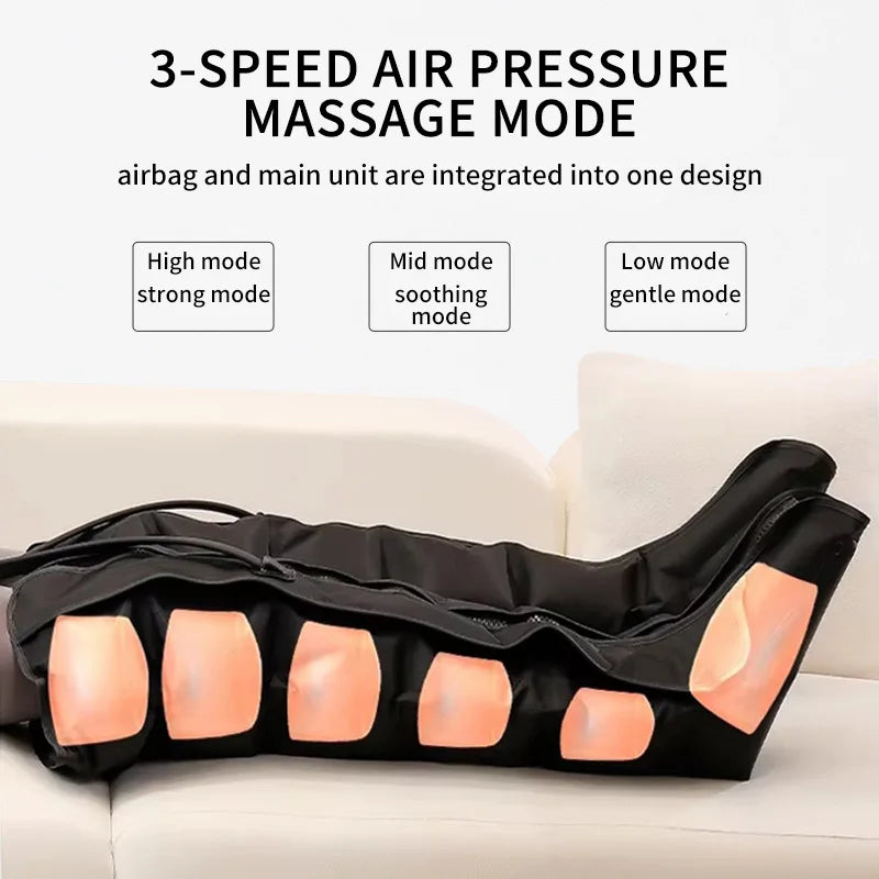 Jinkairui Electric Leg & Foot Massager with Air Compression and Kneading – Calf Relaxation with Remote Control