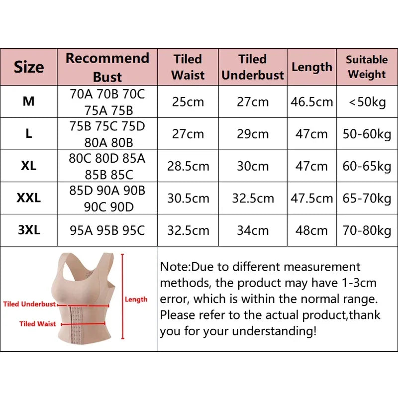 3-in-1 Shapewear Waist Buttoned Bra