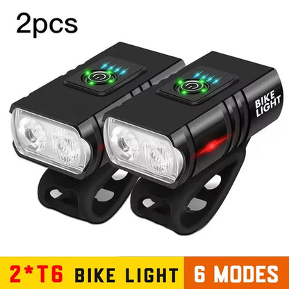 Rechargeable T6 LED Bicycle Light