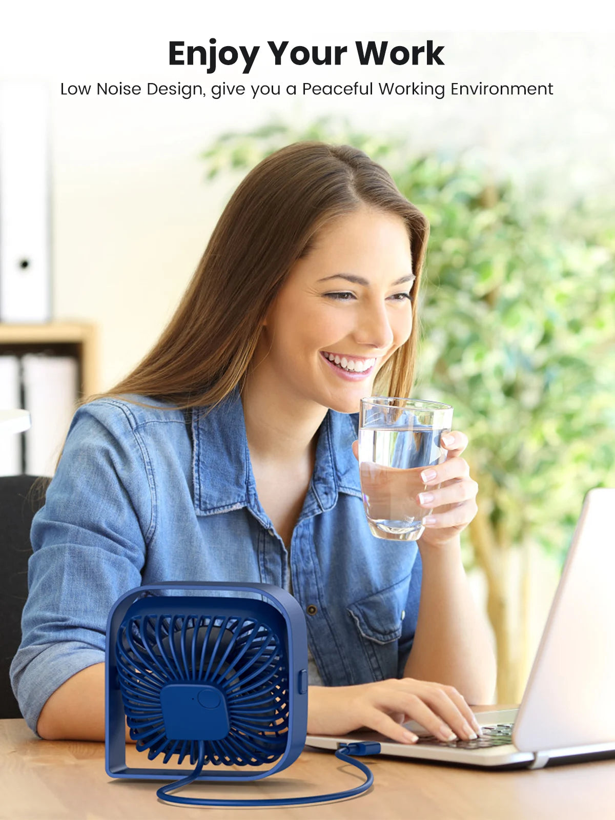 Mini Portable USB Desk Table Fan