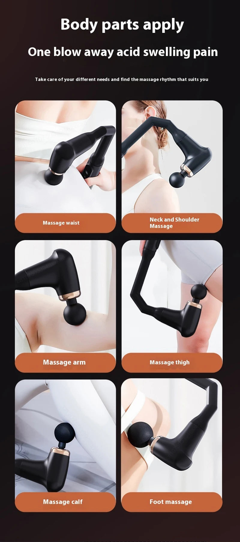 U-Shaped Body Massager Fascia Gun