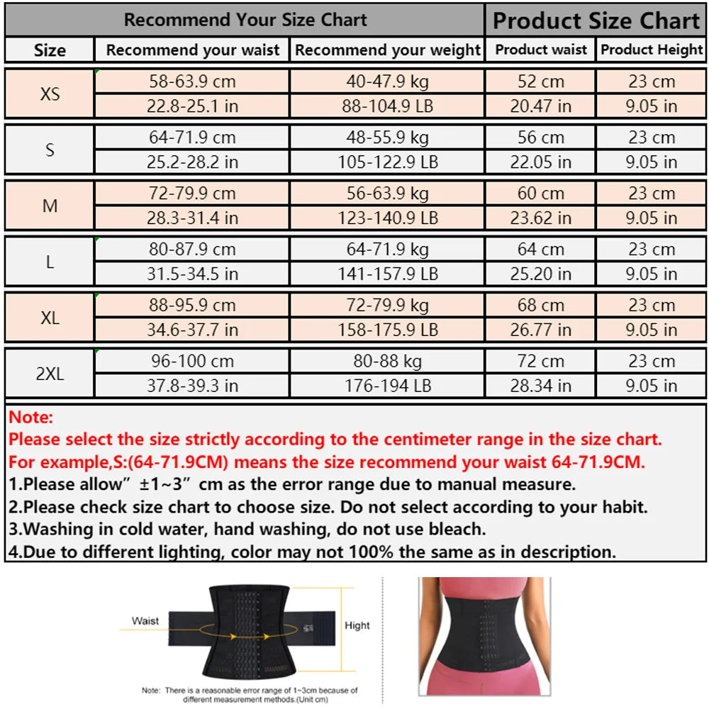 Waist Trainer Women's Corset Belts