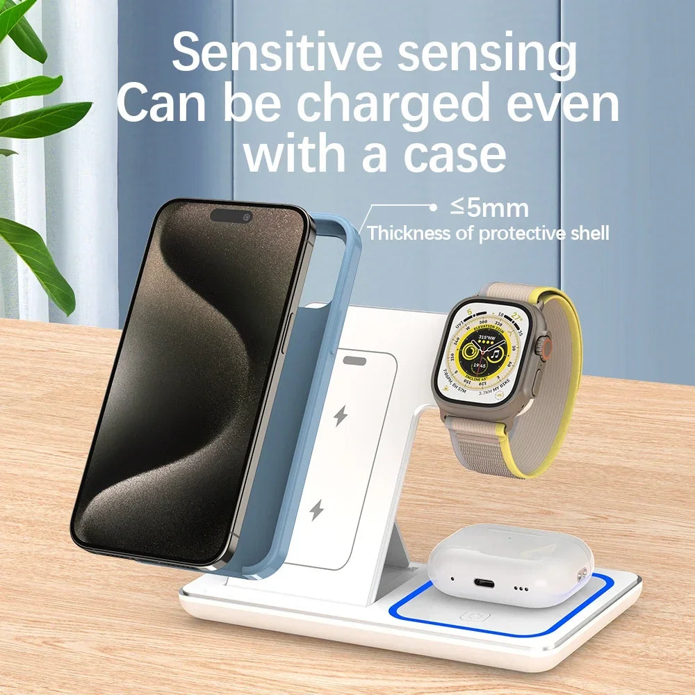 LED 3 in 1 Charger Stand