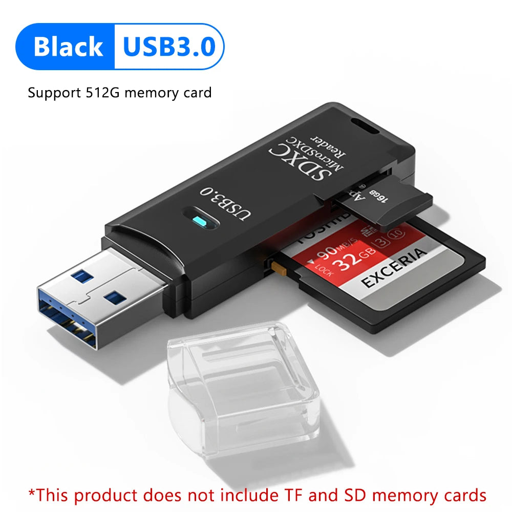 2 in 1 USB 3.0 Card Reader Micro TF Sd Card Reader