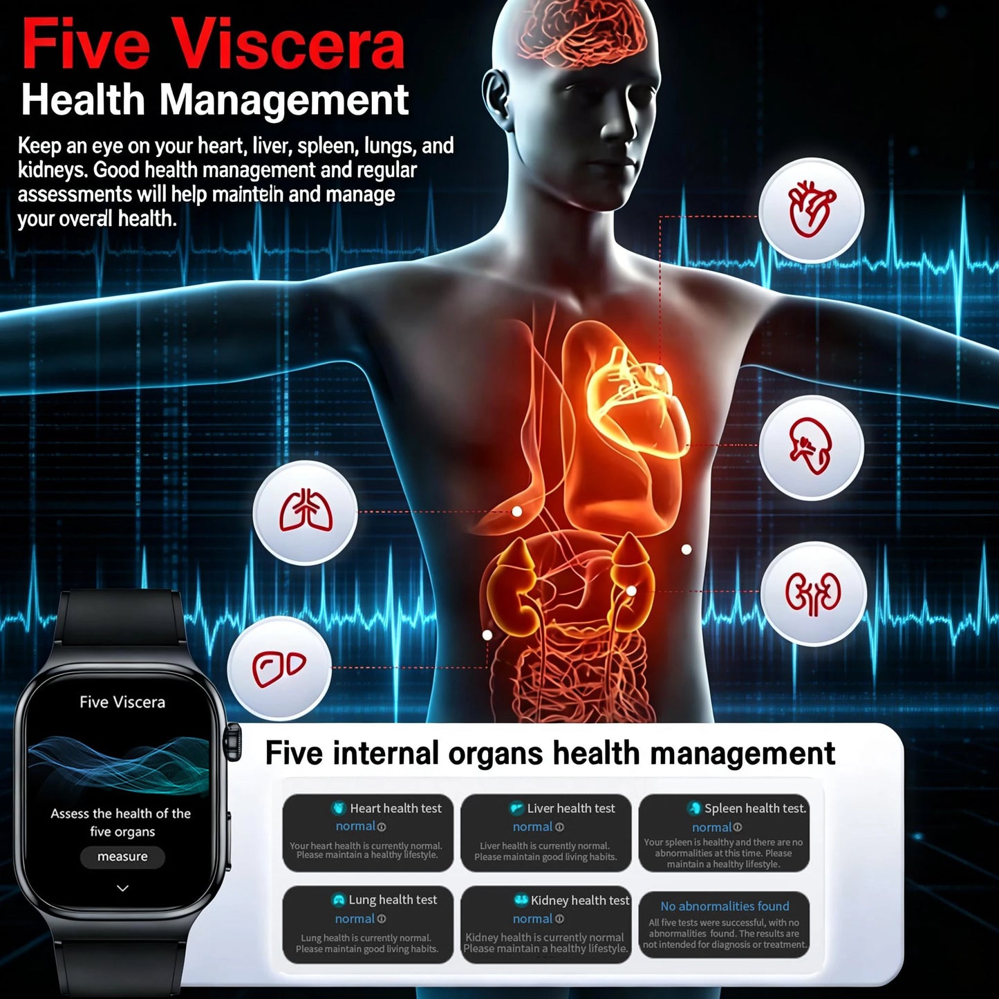 2026 New Accurate Measurement Uric Acid Blood Lipids Smartwatches Body Fat Measure Call Sports Health Smart Watch For Men Women