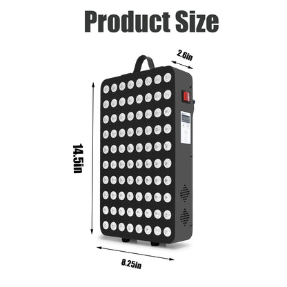 660&850nm Near Infrared and Red Light Therapy Home Use Device High Power LED Light Therapy Lamp for Anti-Aging, Relieve muscle