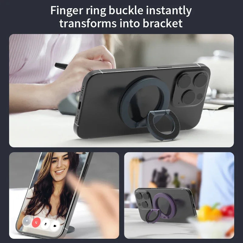 Double Sided Magnetic Phone Ring Holder