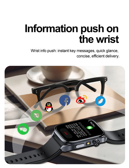 2025 New Accurate ECG Smart Watch Heart Health Analysis Blood analysis Blood Lipid Blood Pressure BT call Smart Watches For Men