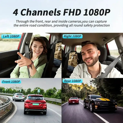 4 Channel Black Box Driving Camera