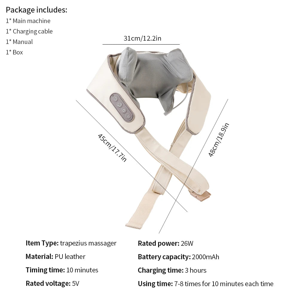 Wireless Neck And Shoulder Massager
