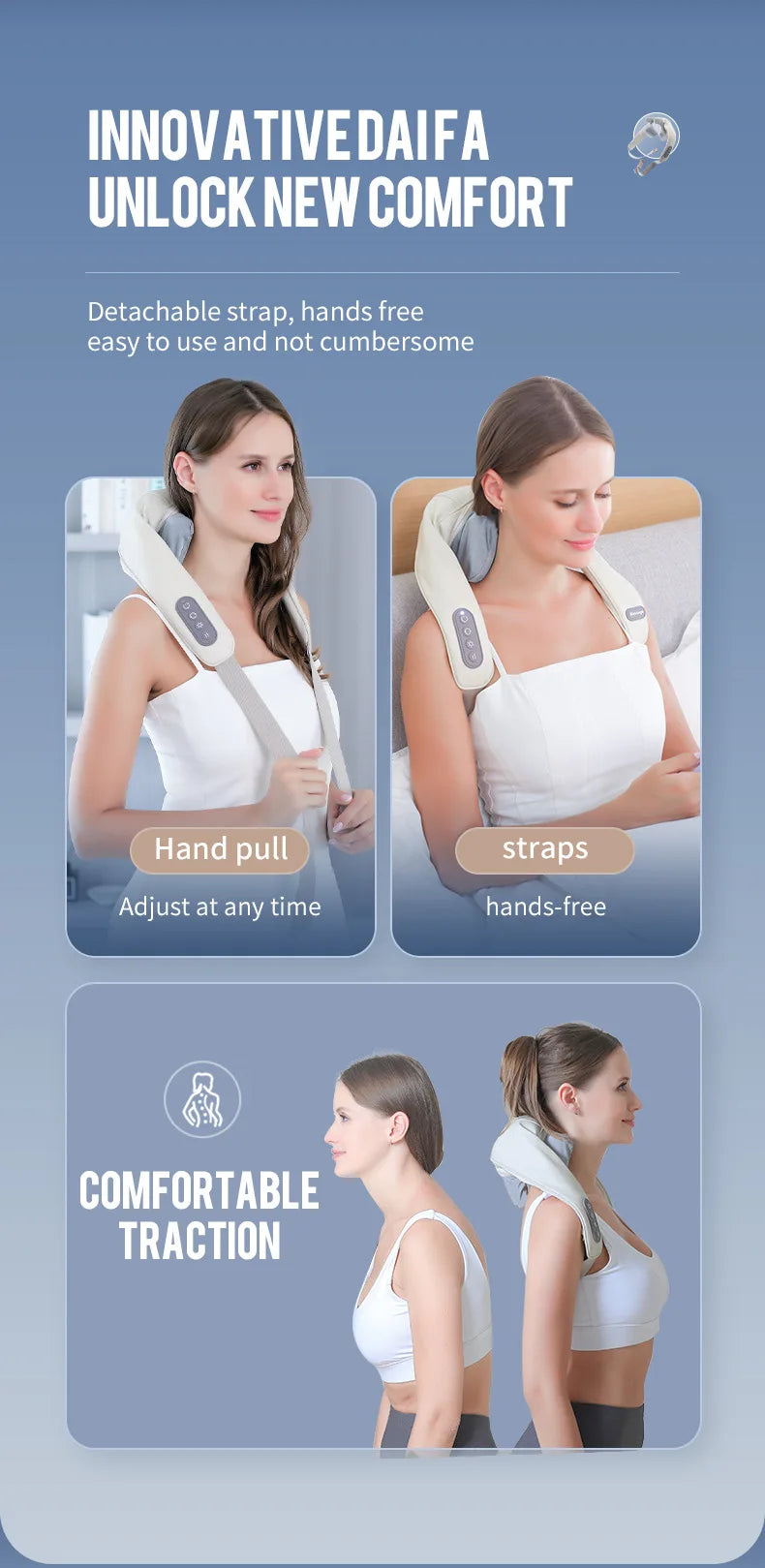 Wireless Neck And Shoulder Massager