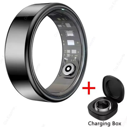 Smart Ring Blood Pressure Sleep Health Monitoring Multi-sport Mode smartring IP68 Waterproof Remote Care Men Women