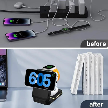 3 in 1 Magnetic Foldable Wireless Charger