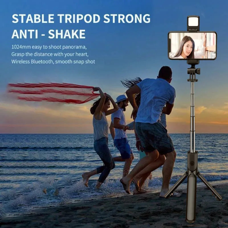 Bluetooth Selfie Stick Tripod Desktop Stand