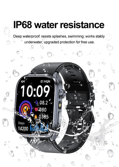 2025 New Accurate ECG Smart Watch Heart Health Analysis Blood analysis Blood Lipid Blood Pressure BT call Smart Watches For Men