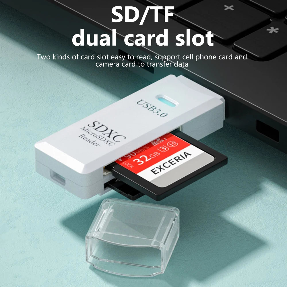 2 in 1 USB 3.0 Card Reader Micro TF Sd Card Reader