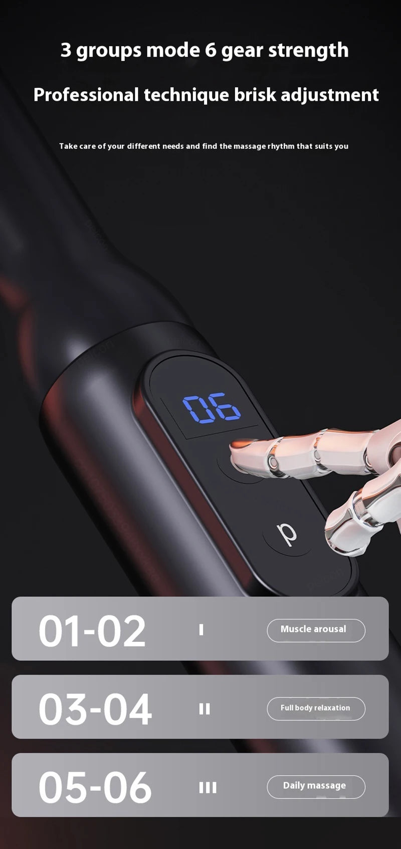 U-Shaped Body Massager Fascia Gun