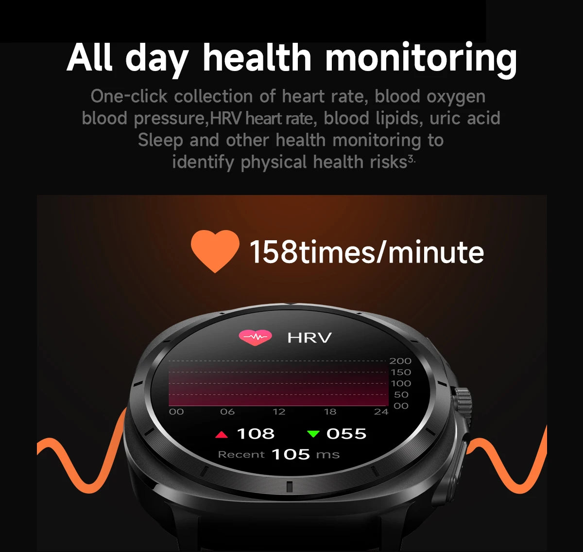 2025 New For XIAOMI Health Watch Uric Acid Blood Pressure Blood oxygen Body Analysis Body Fat SmartWatch ECG+PPG Clock Women Men