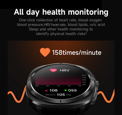 2025 New For XIAOMI Health Watch Uric Acid Blood Pressure Blood oxygen Body Analysis Body Fat SmartWatch ECG+PPG Clock Women Men