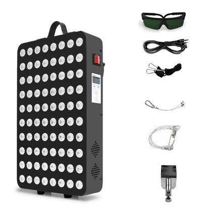 660&850nm Near Infrared and Red Light Therapy Home Use Device High Power LED Light Therapy Lamp for Anti-Aging, Relieve muscle