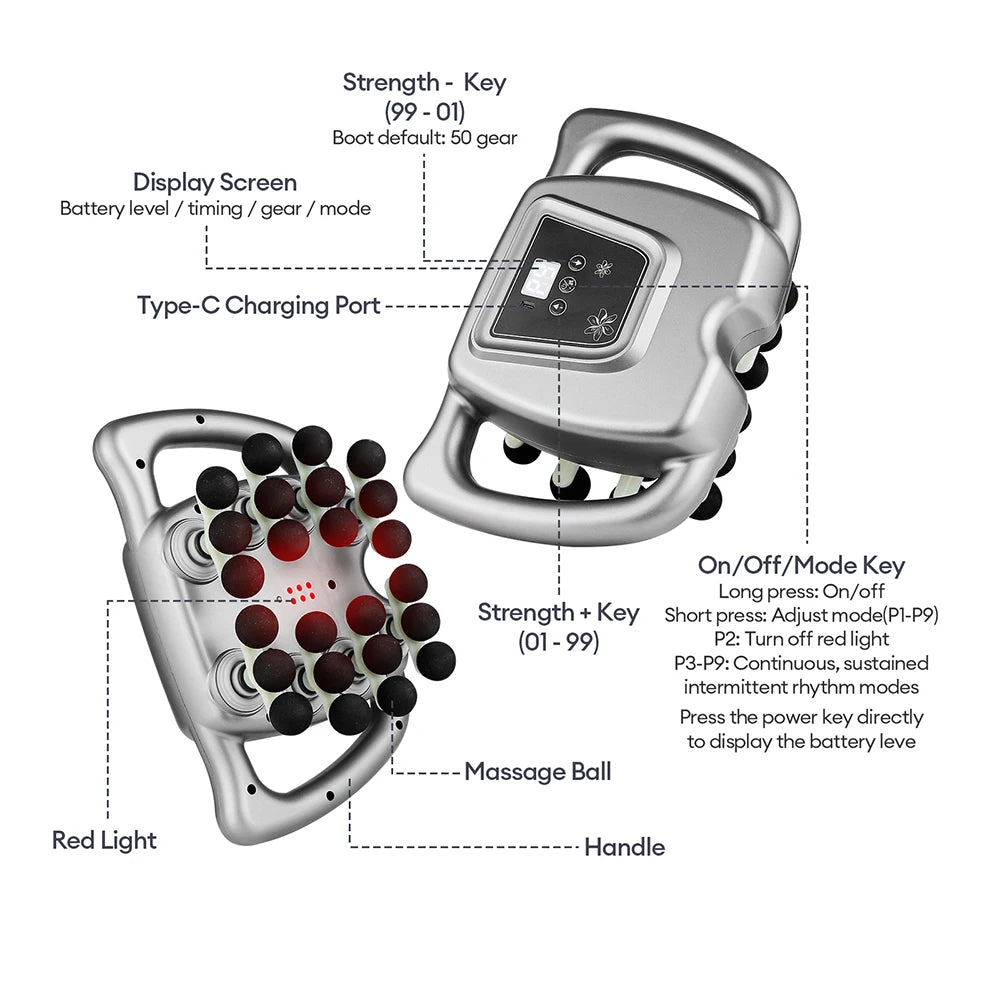24-Head Body Massage Gun