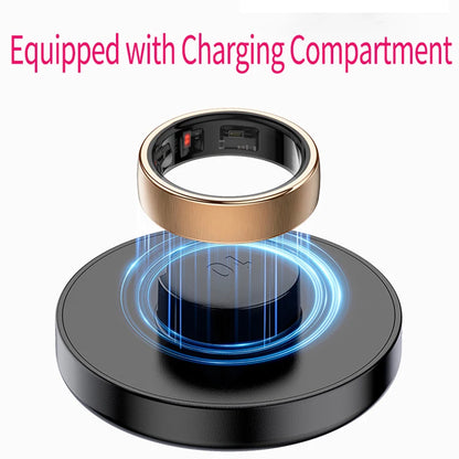 Smart Ring with Gesture Control R10 Womens Men Electronic Smartring Blood Oxygen Health Monitor Sleep Monitor 5ATM Waterproof