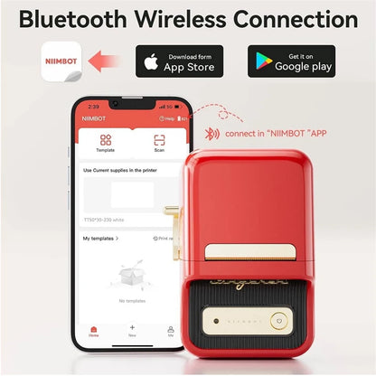 Wireless Mini Thermal Label Printer