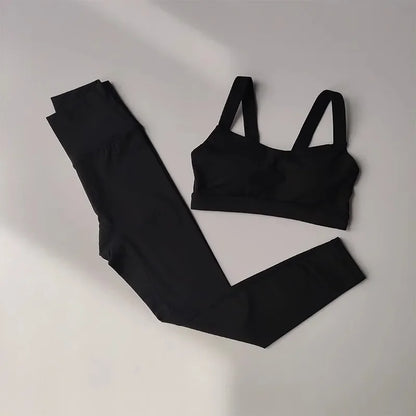 Women's Sports Bra High Waist Leggings Set