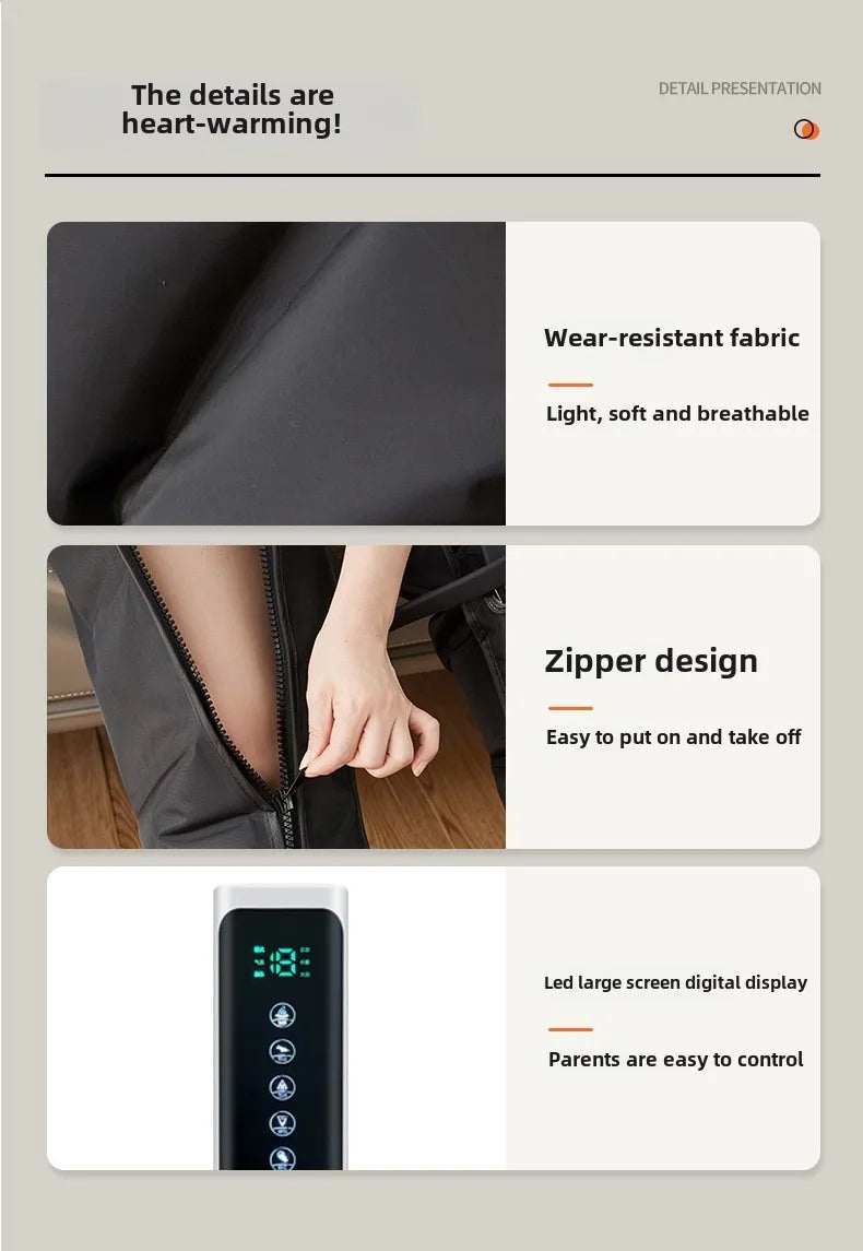 Jinkairui Electric Leg & Foot Massager with Air Compression and Kneading – Calf Relaxation with Remote Control