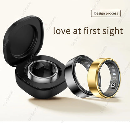 Smart Ring Blood Pressure Sleep Health Monitoring Multi-sport Mode smartring IP68 Waterproof Remote Care Men Women