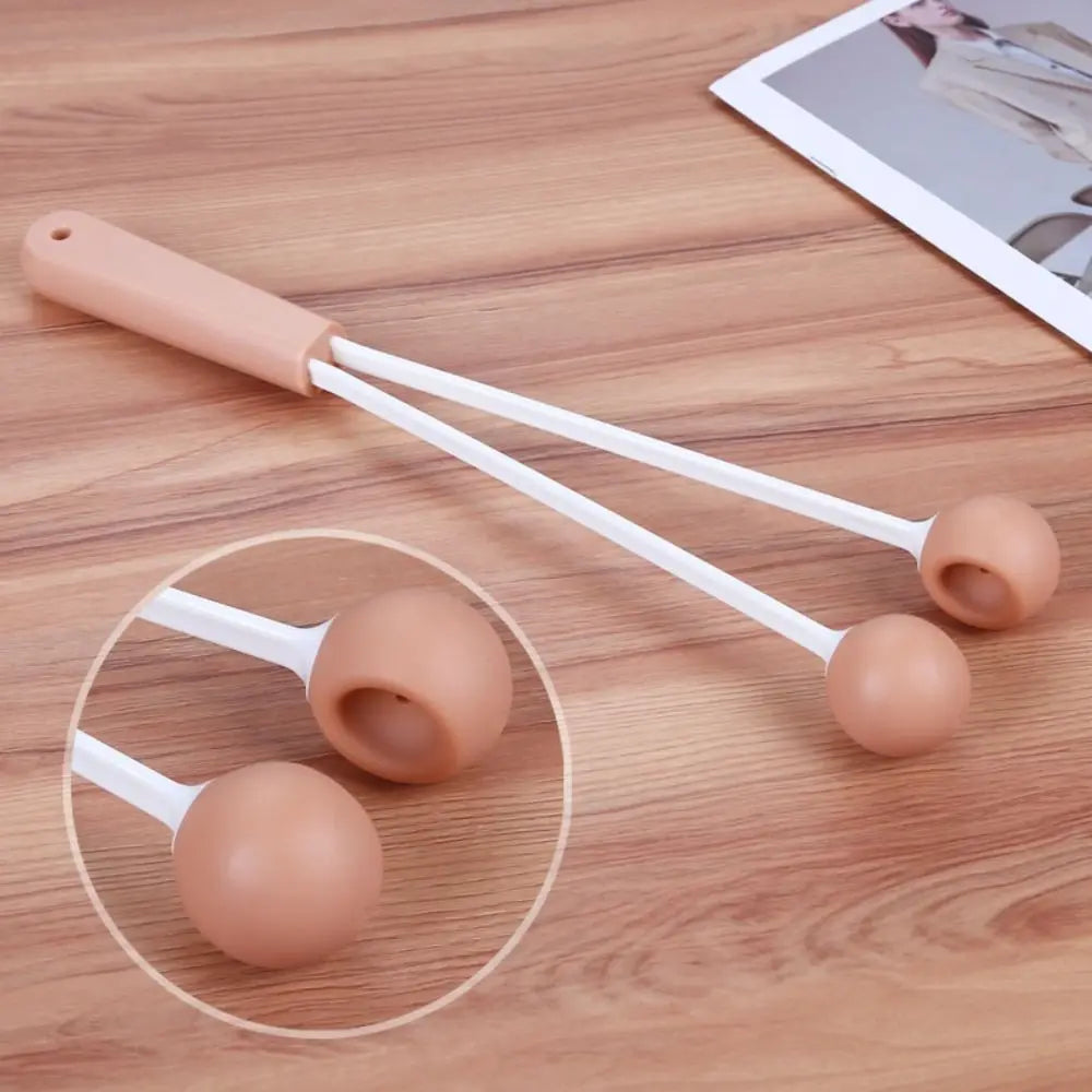Portable Massage Double Ball Hammer Knock Back Neck Relaxation Muscle Hand-held Massage Stick Relief Stress Waist Legs